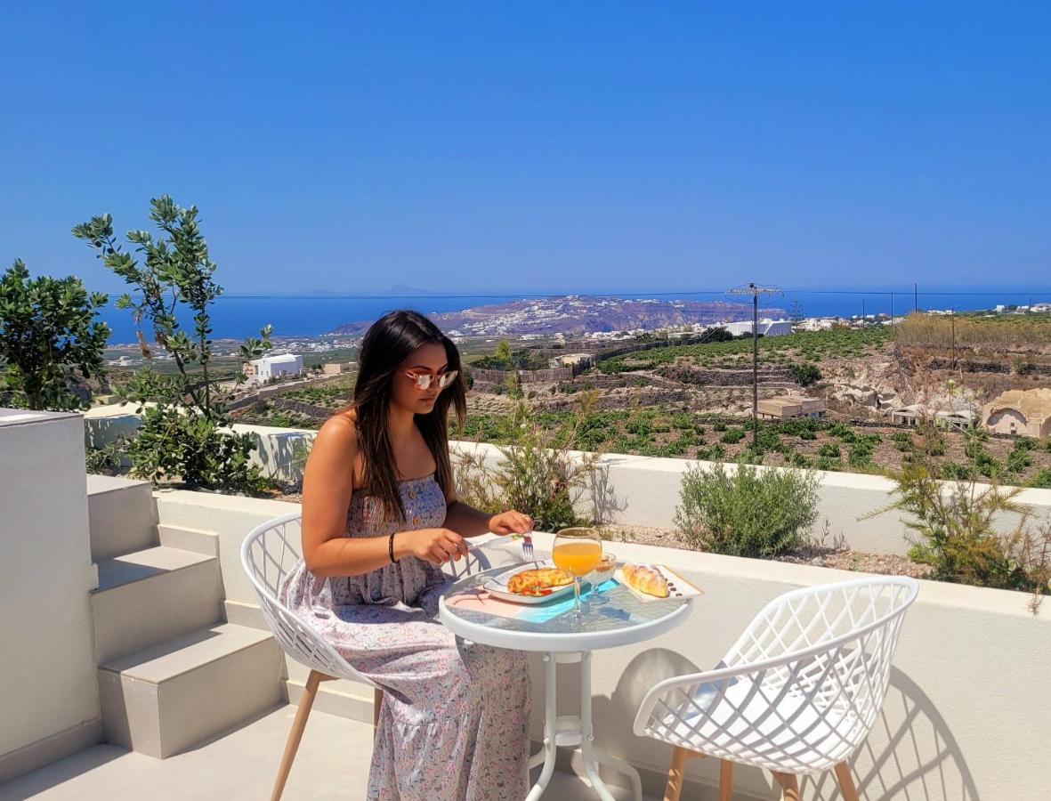 Villa Vista Al Mar Santorini Pýrgos Esterno foto